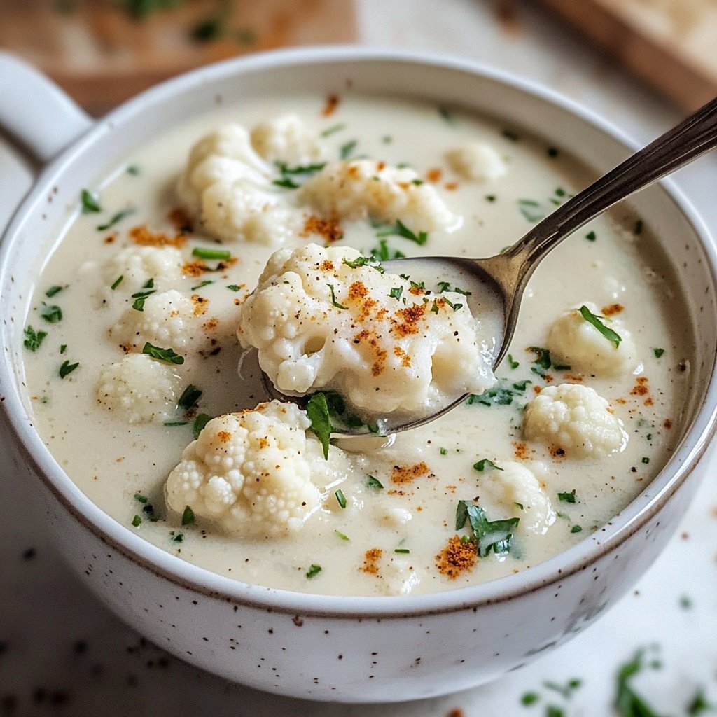 Blumenkohlsuppe für die Familie