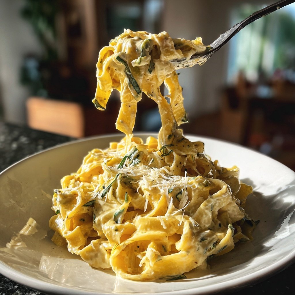 Tagliatelle mit Lauch und Sahne