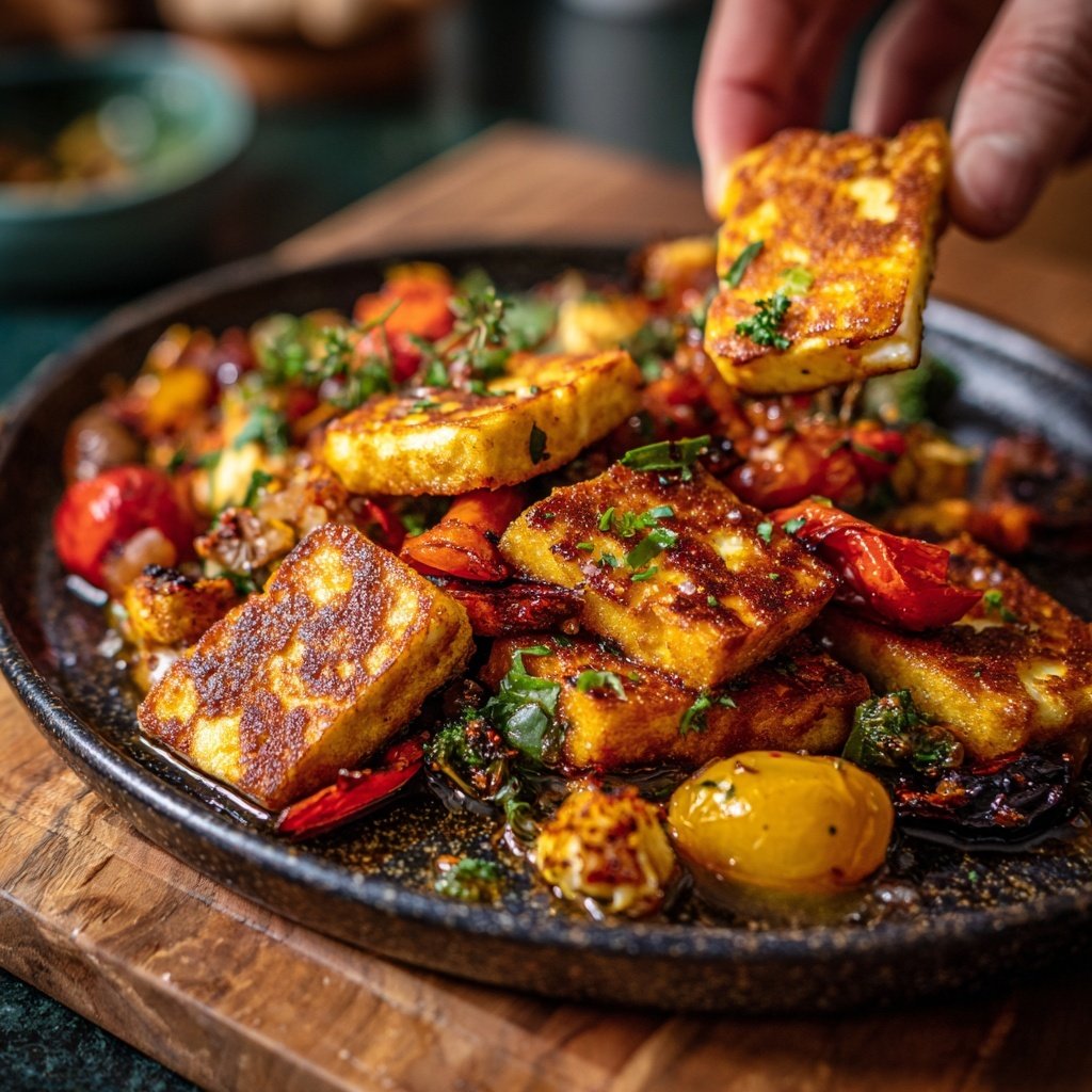 Ofengemüse mit Halloumi