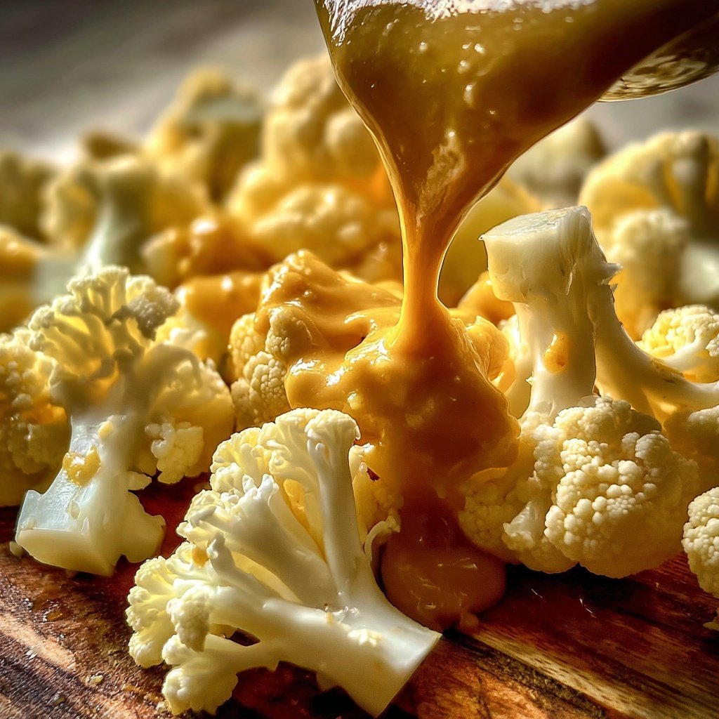 Blumenkohl mit Currysauce