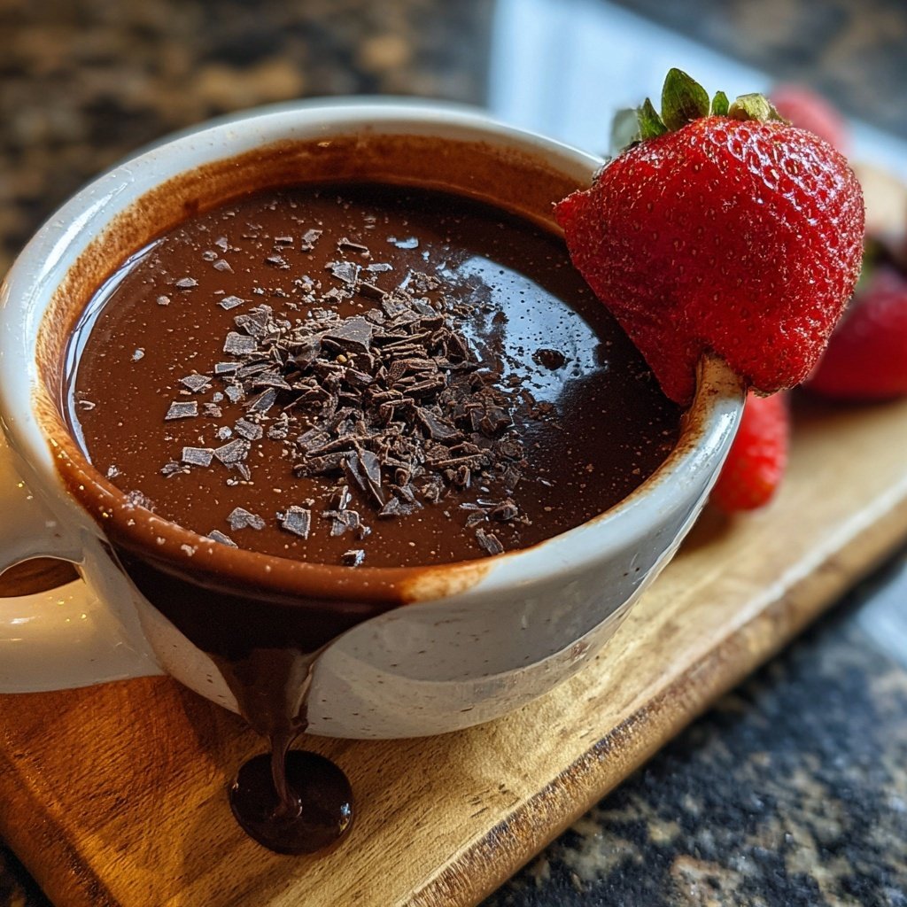 Schokoladenfondue für zwei