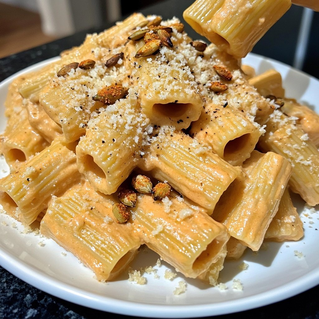 Rigatoni mit Kürbiscreme