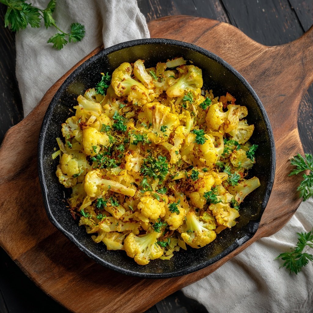 Blumenkohl Pfanne Mit Kreuzkümmel