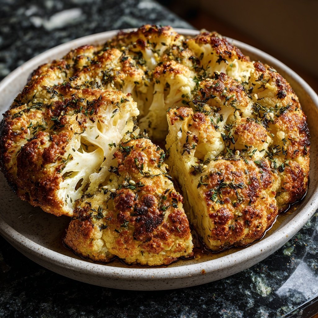 Blumenkohl mit Olivenöl und Thymian
