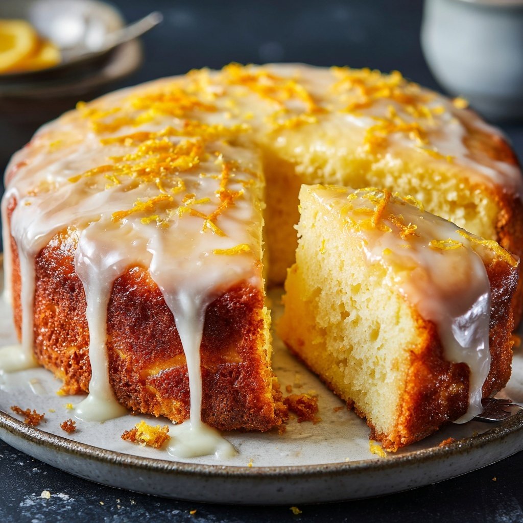 Käsekuchen mit Zitronenboden