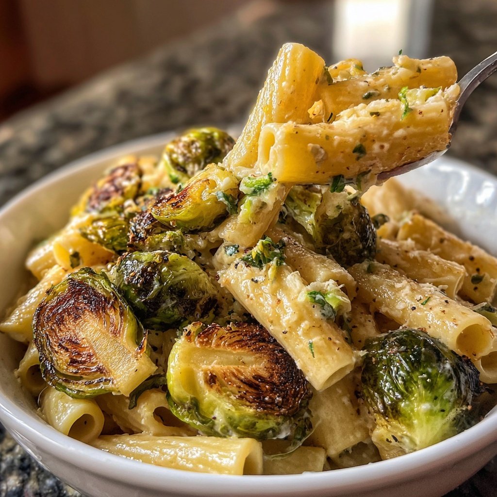 Rigatoni mit Rosenkohl