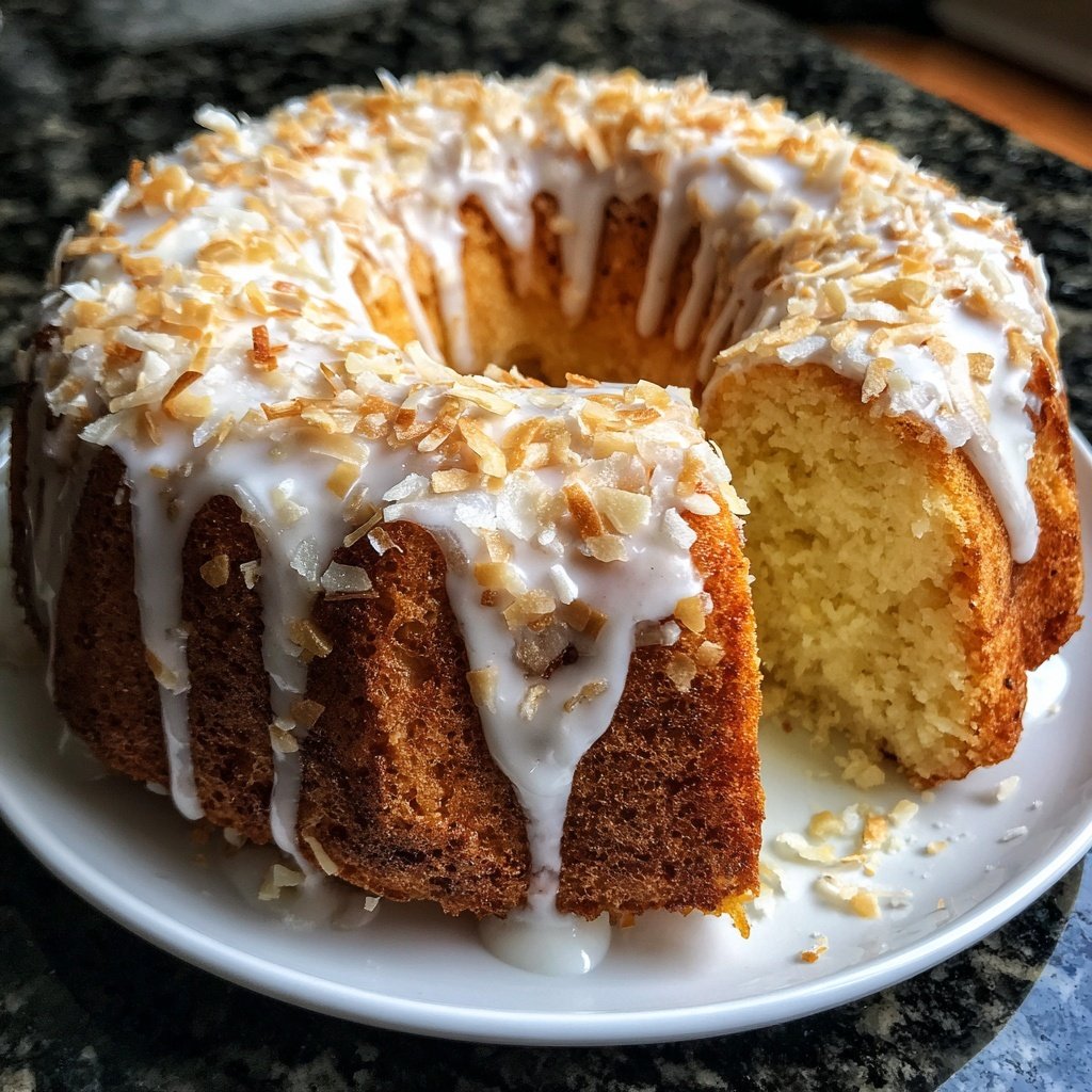 Zitronenkuchen mit Kokosmehl