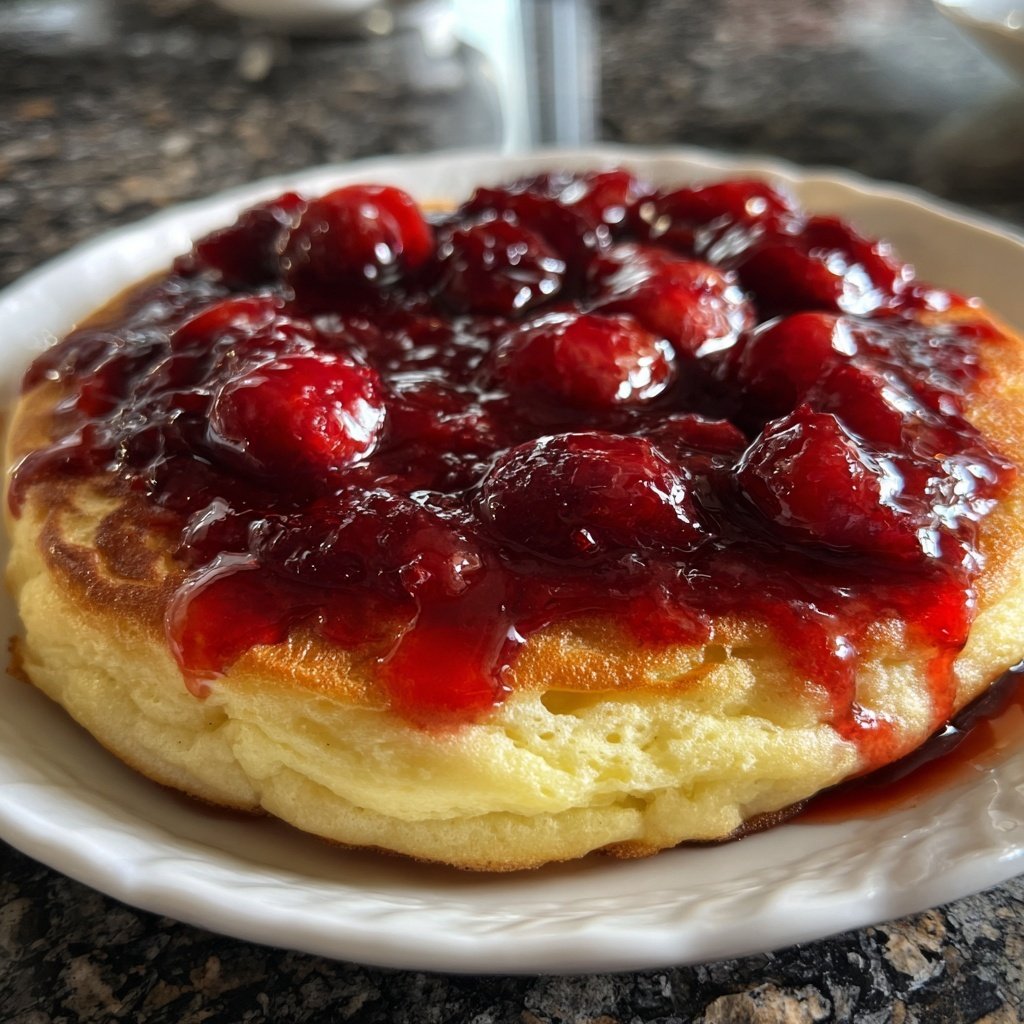 Pfannkuchen mit Zwetschgenkompott